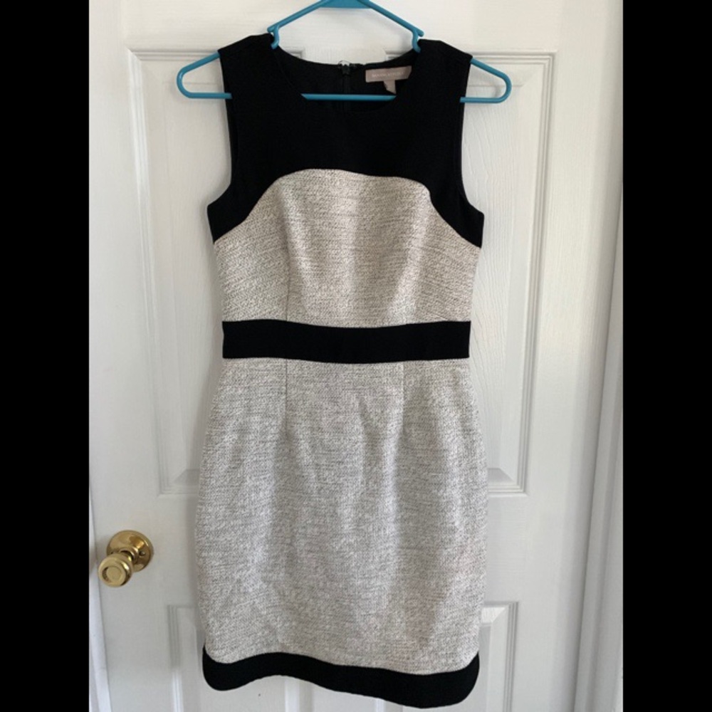 Banana Republic color block tweed sheath dress